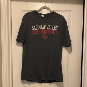 Gildan Dark Gray Saginaw Valley State University Tee